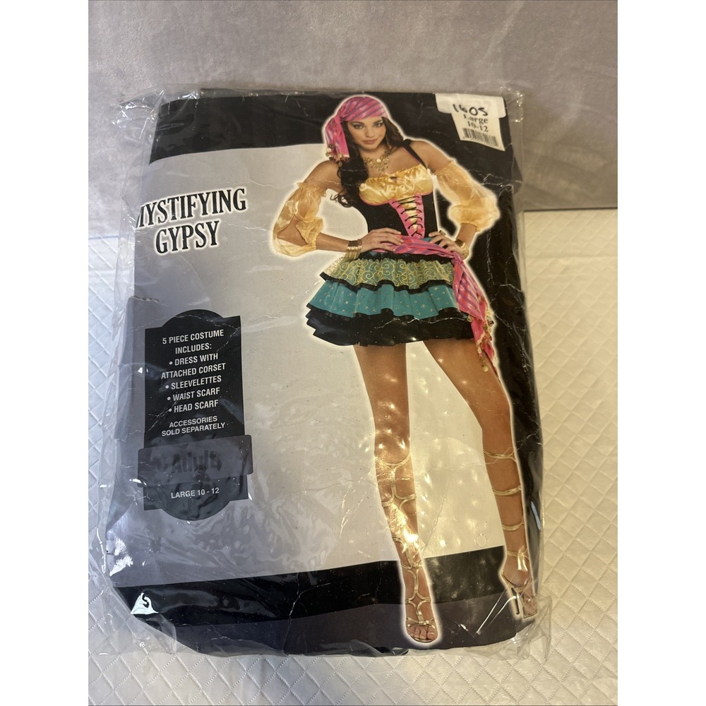 NEW Mystifying Gypsy Adult Costume Size Large 10 12 Halloween Party‎